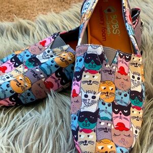 BOBS Memory Foam Cat Slip-Ons